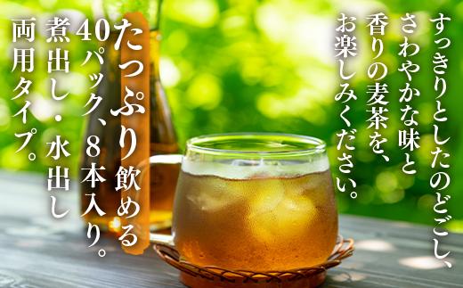 「全6回定期便」佐賀県産麦茶 (40P×８本セット)×６回 ティ−バック 簡単 ノンカフェイン 2ヶ月に1回お届け