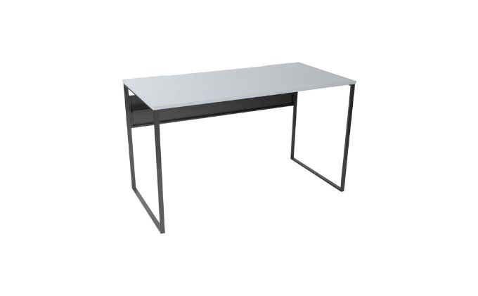 【＆FREL】ワークテーブル 天板（グレー）脚/フレーム（ブラック）幅90 奥行45 高さ72 インテリア デスク シンプル ワークデスク 作業デスク 作業テーブル パソコンデスク ※離島への配送不可
