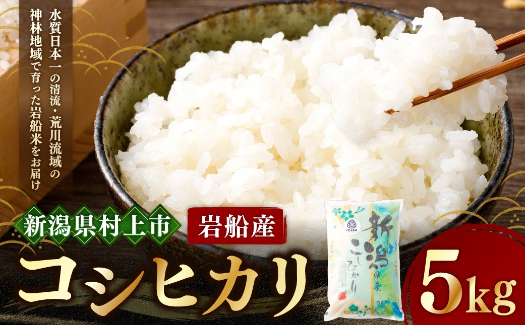 
            【令和7年産米】にいがた岩船産コシヒカリ（神林産地）5kg　A4134 新潟県 村上市
          