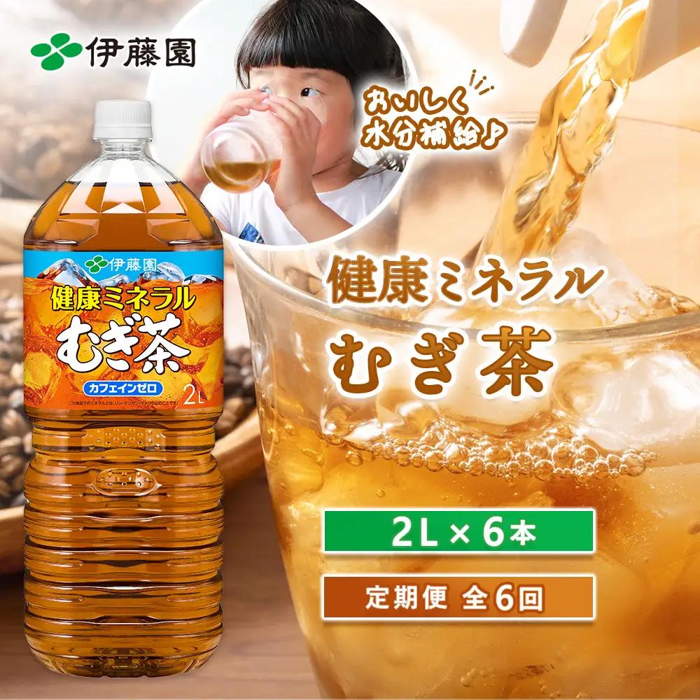 『定期便：全6回』健康ミネラルむぎ茶2L×6本【50000201】