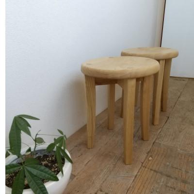 ふるさと納税 藤枝市 【遊木舎】無垢の栗　丸スツールS　スリムで座り心地のいいスツール　天然木のスツール |  | 02