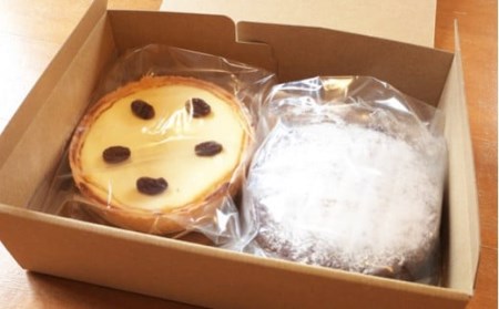 人気ケーキセット「会津山塩がとー塩っこら」＋「ラムレーズンチーズケーキ」  KBC004