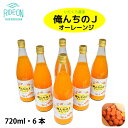 【ふるさと納税】012-7 【プレミアムクラフトオレンジジュース】いたくら農園 俺んちのJオーレーンジ 720ml×6本 / オレンジ みかん 無添加 テロワール 100％ オレンジジュース 静岡県