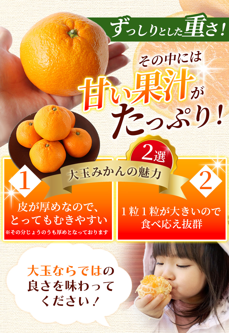 ボリューム満点！ 秀優品 大玉 温州みかん 4kg【2L～3Lサイズ】【2025年12月から2026年２月下旬頃に順次発送】＜味好農園＞/ 温州 蜜柑 みかん 柑橘 果物 フルーツ ミカン 甘い 美味