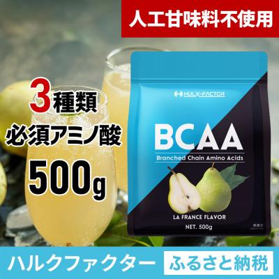 ふるさと納税 名古屋市 ハルクファクター BCAA 人工甘味料不使用 ラフランス風味 500g