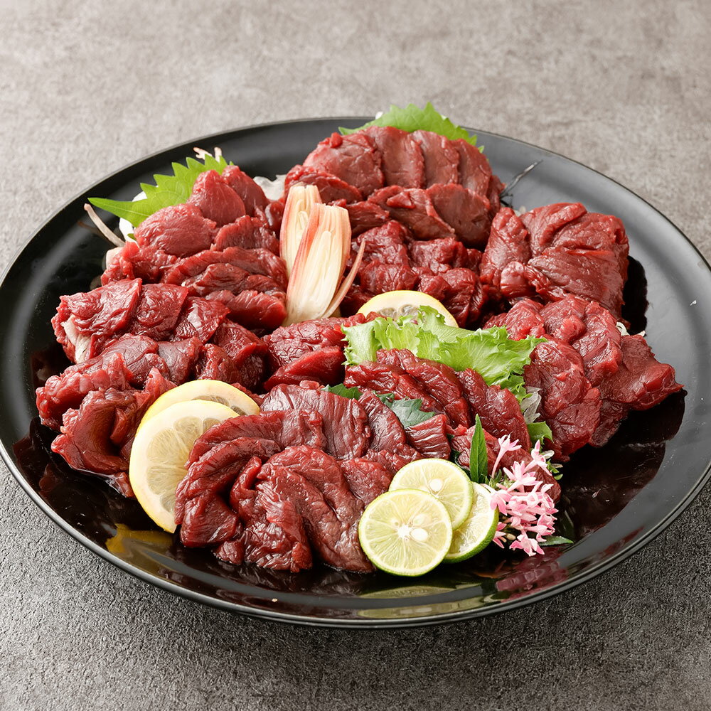 【ふるさと納税】＜選べる内容量＞【フジチク】国産馬刺し赤身 計400g（約100g×4個）・計600g（約100g×6個）・計800g（約100g×8個）・計1kg（約100g×10個） 馬肉 お肉 赤身肉 生姜・たれ付き 冷凍 熊本県 熊本市 送料無料