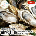 【ふるさと納税】【国内消費拡大求む】 先行予約 北海道 サロマ湖産 龍宮牡蠣 10kg（ 2年物 殻付き カキ ）カキナイフ付 牡蠣 かき 海鮮 魚介 国産 貝付き 生牡蠣 生食 焼き牡蠣 蒸し牡蠣 冷蔵 産地直送 オホーツク　 魚貝類 生牡蠣 かき 　お届け：2024年11月～12月10日