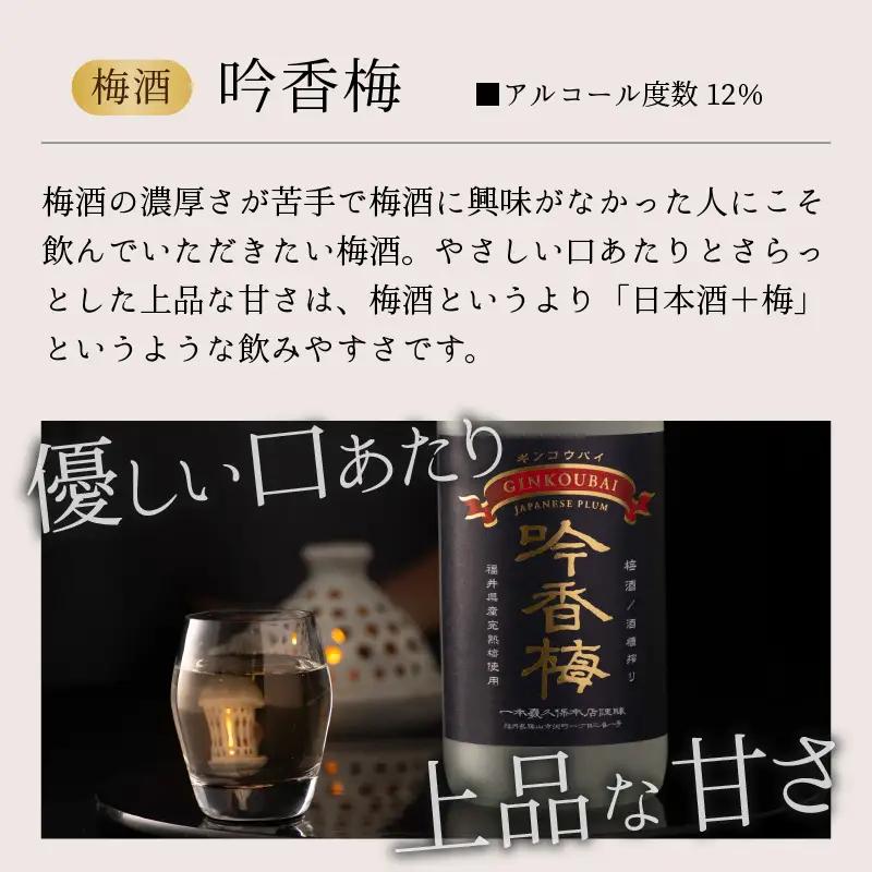 梅酒 一本義 吟香梅 福井県産梅使用 720ml×2本 [A-008063]