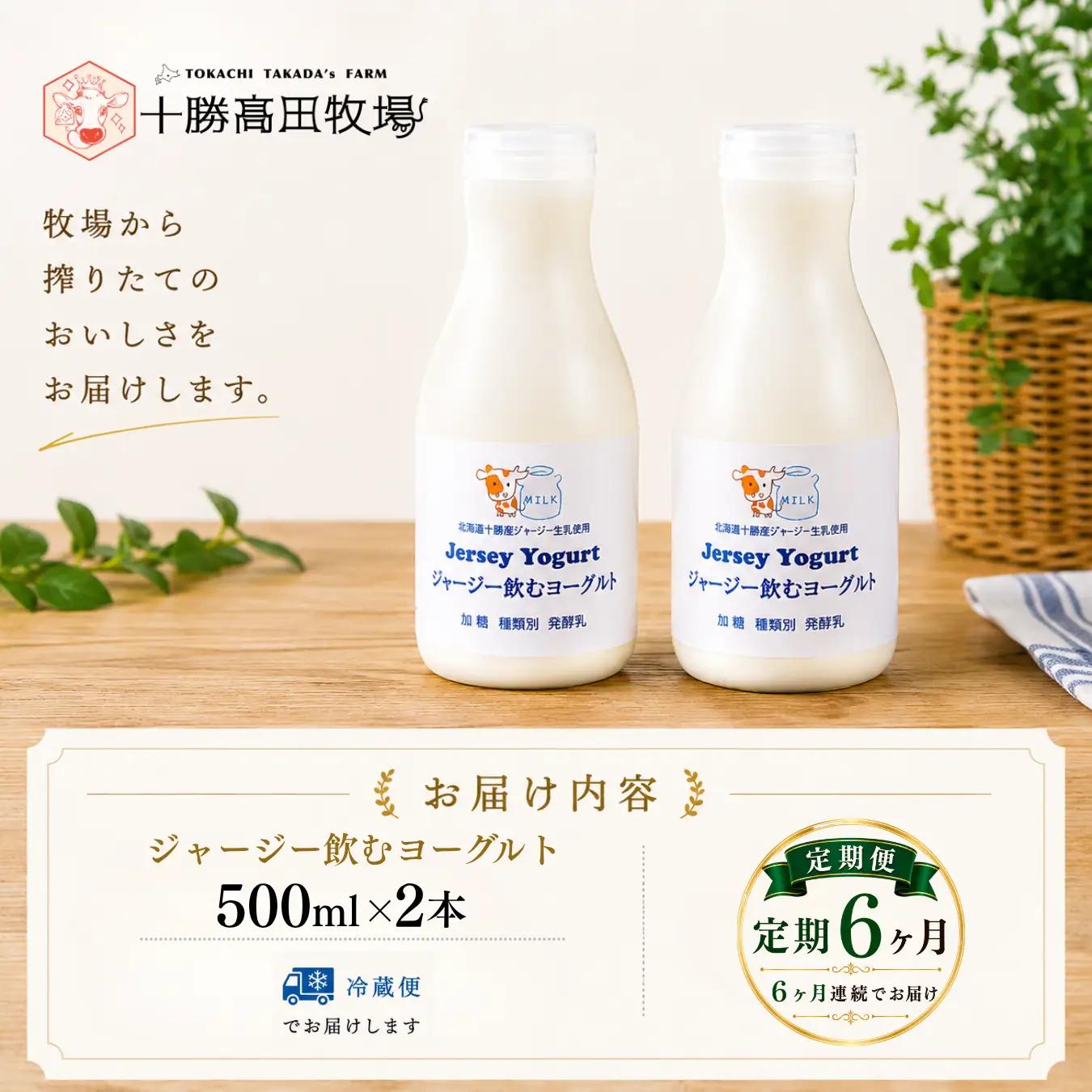 【定期6ヶ月】ジャージー飲むヨーグルト 500ml ×2 SKM024