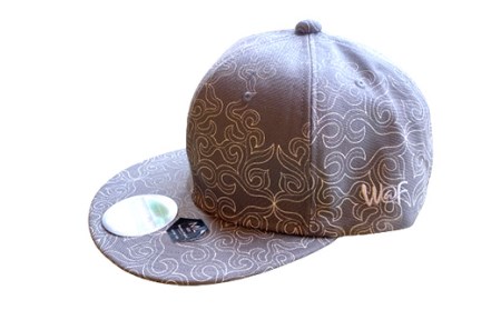 AINU CAP アイヌ 文様 キャップ 帽子 ML グレー F5F-0201