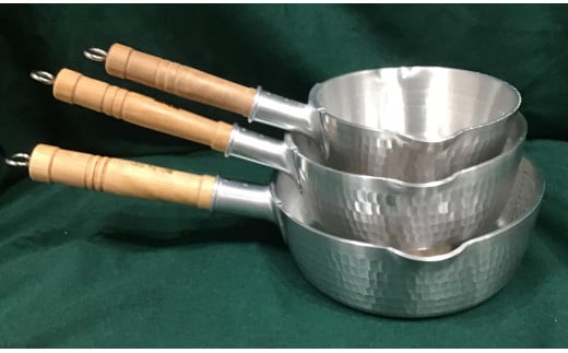 
堺刀司平底アルミ雪平鍋　15ｃｍ
