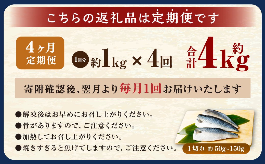 【4ヶ月定期便】【訳あり】国産 ふっくら 極み塩サバ 計約1kg