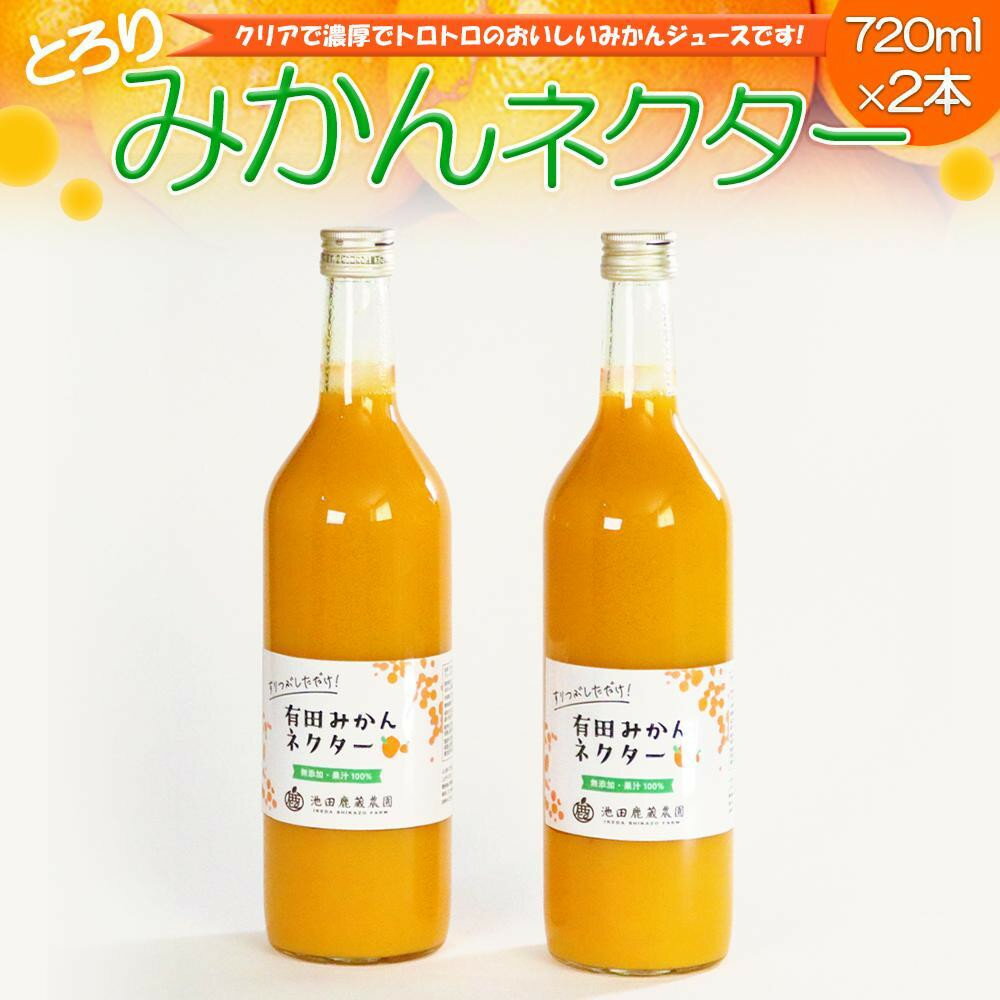 【ふるさと納税】【選べる容量・本数】とろり みかんネクター 180ml or 720ml | フルーツ 果物 くだもの 食品 人気 おすすめ 送料無料