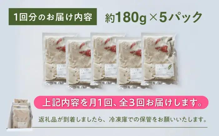 【全3回定期便】グリーンカレー 約180g×5パック 計900ｇセット 【SOUP LAB】[AYAK014]