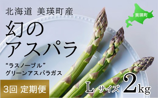
                  【令和9年産先行予約】幻のアスパラ Lサイズ 2kg 3回便 ラスノーブル 令和9年産 北海道 美瑛町 本山農場 グリーンアスパラ | グリーン アスパラガス アスパラ あすぱら あすぱらがす 採れたて ギフト 贈答 新鮮 旬 産地直送 野菜[066-18]
                