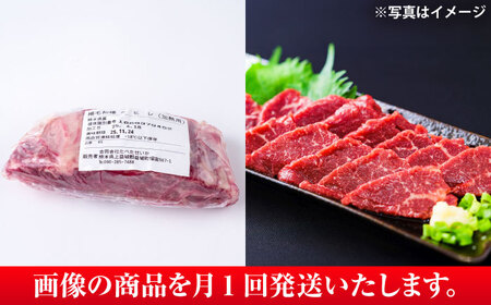 【全6回定期便】 あか牛 ステーキ用ヒレ肉(約800g)、馬刺し(約200g)セット 計約1kg / 牛肉 馬肉 食べ比べ　【合同会社 たべたせいか】[BHBY018]