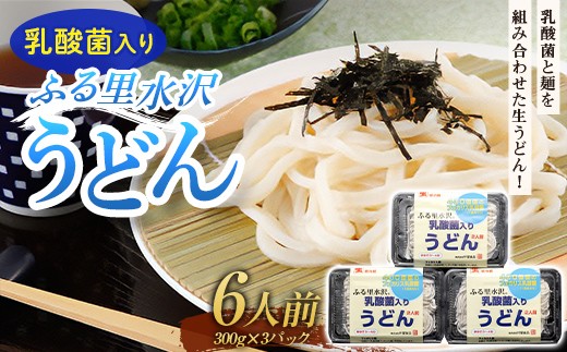 
                  乳酸菌入りふる里水沢うどん 6人前 麺 生うどん 水沢 生饂飩 生麺 生めん F4H-0846
                