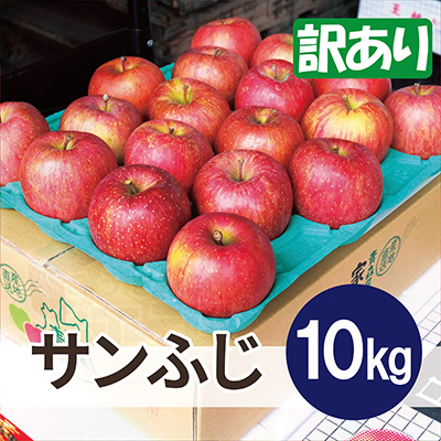 
            ＜26年3月出荷予定＞平均糖度13度以上! サンふじ 約10kg 訳あり【1612806】
          