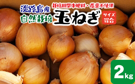 淡路島産 栽培期間中肥料・農薬不使用 自然栽培玉ねぎ 2kg ／ 玉ねぎ