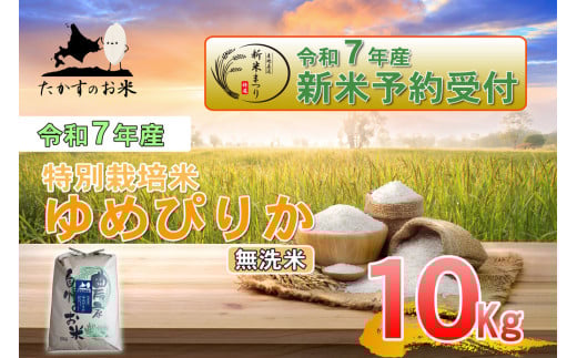 【令和7年産】 ゆめぴりか (無洗米)  北海道 米 を代表する人気の品種 10kg 北海道 鷹栖町 たかすのお米 米 コメ こめ ご飯