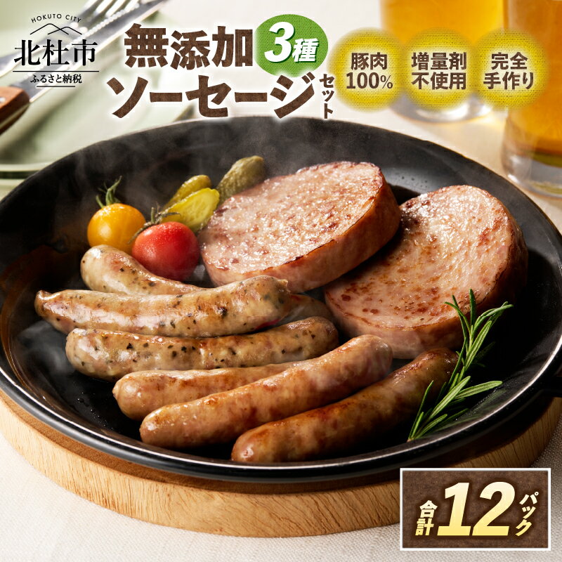 【ふるさと納税】 ウインナー ソーセージ ハンバーグ 無添加 詰合せ セット バーベキュー キャンプ パーティー 手作り フランク 食べ比べ オールポーク 豚肉100％ 天然腸 山梨県 白州 北杜市 送料無料