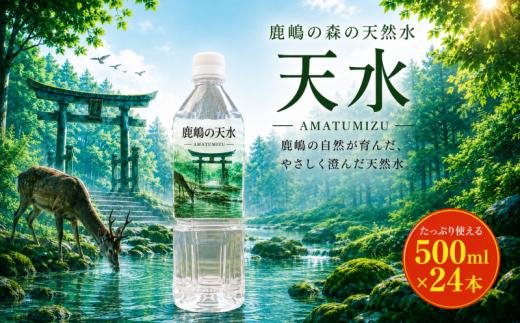 天然水 500ml×24本 みず 飲料水 ウォーター  軟水 防災 備蓄 長期保存 water ふるさと 人気 おすすめ 贈答 ギフト お裾分け プレゼント お土産 お取り寄せ 料理 スポーツ 水分補給 ドリンク 家庭用 常備水 来客用 イベント ふるさと納税 茨城県 鹿嶋市