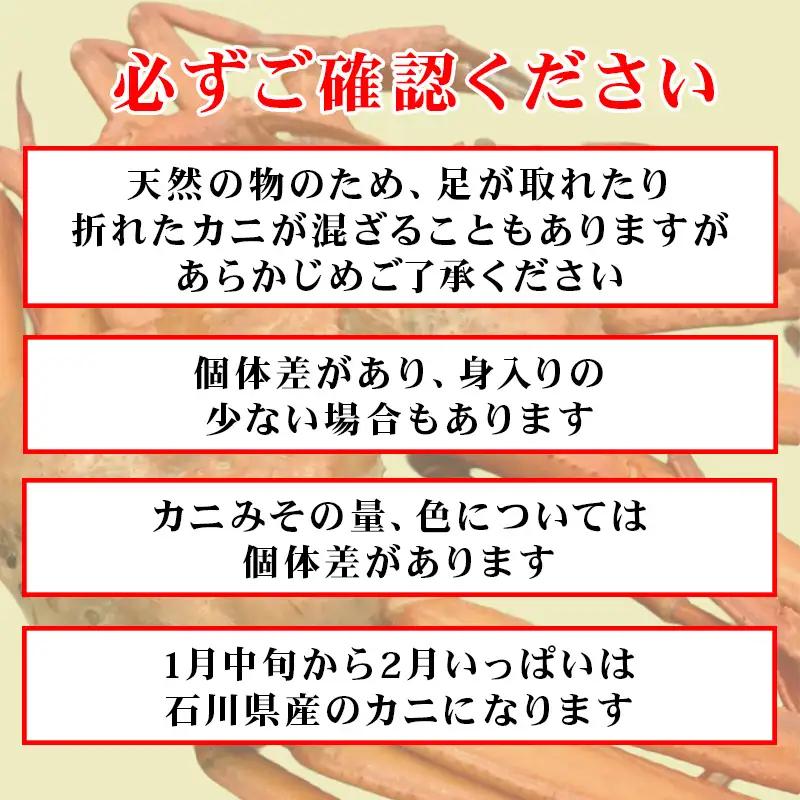 【日本海直送】紅ズワイガニ 特大(650g)2杯 1.3kg 鮮度抜群！蒸しガニ  親不知おさかなセンター【ベニズワイガニ カニ かに 紅ずわいがに】
