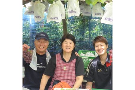【2025年7月下旬～発送】ぶどう 竜宝・藤稔の2種約2kg(迫田果樹園/016-1224) 葡萄 ブドウ フルーツ 果物 くだもの 果実 果樹園 旬 夏