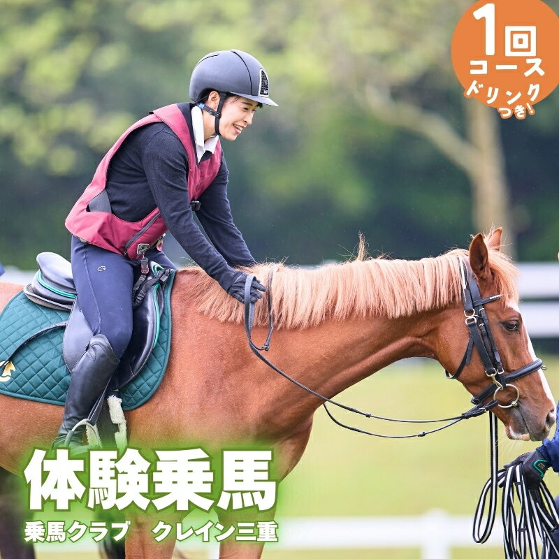 【ふるさと納税】体験乗馬1回コース(ドリンク付)
