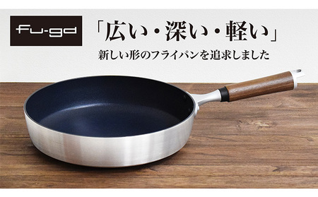楓雅（フーガ）フライパン 26cm ガス火専用 調理器具 キッチン用品 キッチン アルミ マグネシウム合金 ふっ素樹脂塗膜加工 軽量 日本製 新潟 