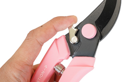 剪定はさみ ハンドクリエーションP180黒刃 ピンク 花ハサミ 園芸ハサミ 生花用 園芸用品 ガーデニング用品 [坂源] 【011S152】