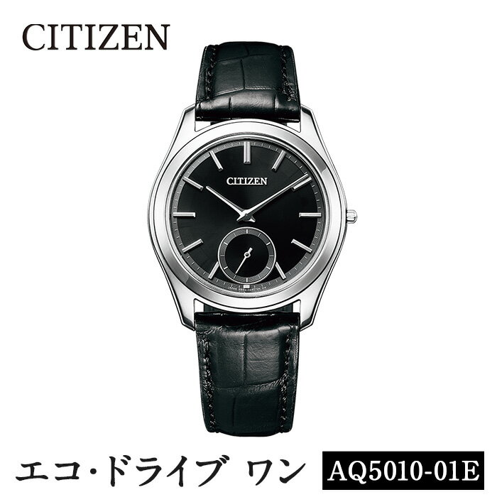 【ふるさと納税】＼レビューキャンペーン実施中！／＜楽天限定＞CITIZEN腕時計「エコ・ドライブワン」(AQ5010-01E)日本製 CITIZEN シチズン 腕時計 時計 防水 光発電 Eco-Drive One レビュー キャンペーン【シチズン時計】