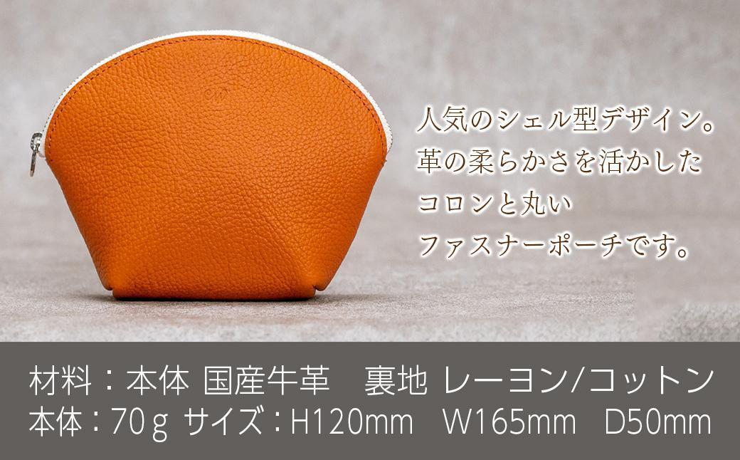 本革 ラウンドポーチ 日本製 レザー 革製品 ポーチ 化粧ポーチ 旅行 トラベル 出張 Liete vivid イエロー