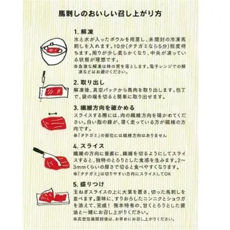 【熊本直送】馬刺しブロック肉　霜降り(中トロ)1kg(美里町)_肉 馬肉  うま 桜肉_【配送不可地域：離島】【1378012】
