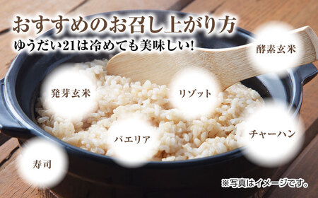 栽培期間中農薬不使用 令和6年産 佐賀県産ゆうだい21 玄米10kg/鶴ノ原北川農園[UDL025]