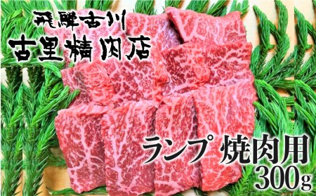 飛騨牛 5等級 ランプ 焼き肉用 300g 古里精肉店 希少 焼き肉 [AW003]