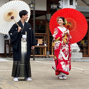 高砂・鹿嶋神社 挙式とロケーション撮影プラン【平日用】【ウエディングフォト 結婚 本格的神社挙式 兵庫県 高砂市】