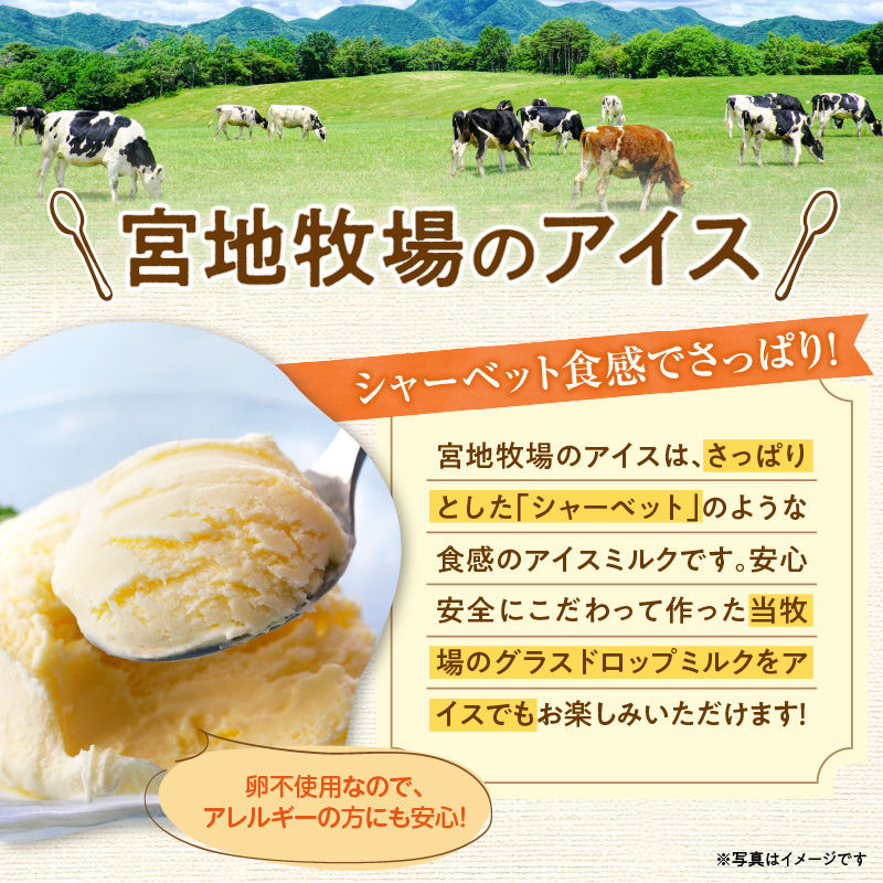 宮地牧場のグラスドロップミルクのアイスセット 3種 【 アイス デザート スイーツ 夏 アイスクリーム セット カップアイス ミルク ヨーグルト あずき お取り寄せ ギフト お中元 お歳暮 のし 熨斗