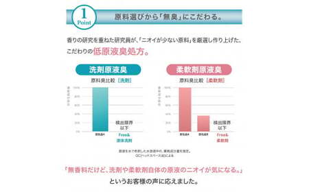 無香料 濃縮液体洗剤 ファーファフリー &amp; 液体洗剤 4.5kg×2個 