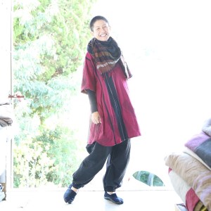 【tamaki niime・イッテンモノ】wool roots shawl SQUARE（55-9）