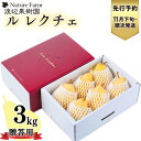 【ふるさと納税】先行予約 ル レクチェ 3kg（6〜10玉) [11月下旬から発送予定] 西洋梨 贈答用 ル レクチエ 洋梨 化粧箱 洋ナシ ル・レクチェ [渡辺果樹園] 【017S021】