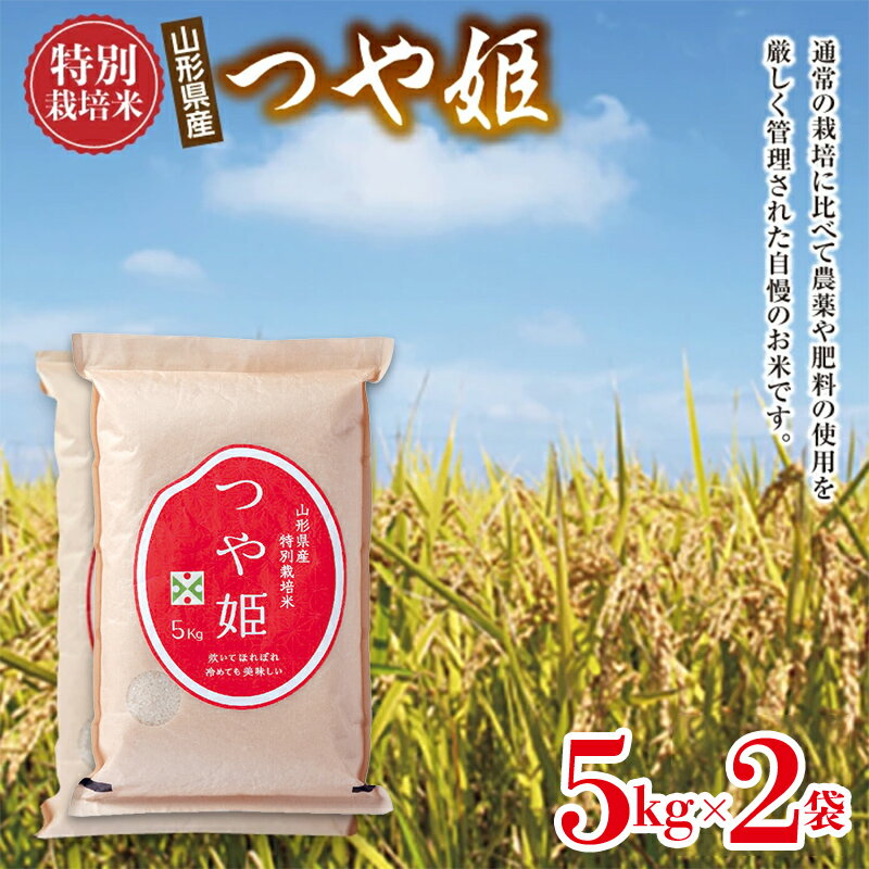 【ふるさと納税】 【山形の極み】特別栽培米 山形県産 つや姫セット 10kg(5kg×2) 米 お米 コメ ごはん ご飯 食品 山形県 F2Y-6660