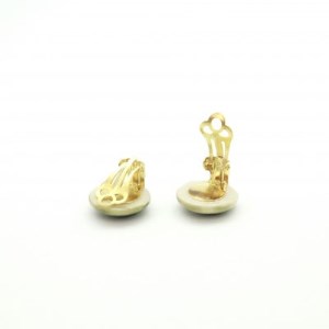 【美濃焼】 緑むら タイル イヤリング 直径15mm 瑞浪市 / TILEmade タイル アクセサリー ハンドメイド [AZCD074]