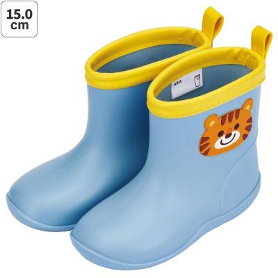 ふるさと納税 奈良市 キッズ ワッペン付きレインブーツ 15cm RIBTW15【チアフル タイガー】 672163