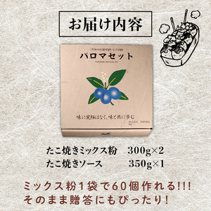 【 ミックス粉 】 たこ焼き粉 セット 2袋 ソース 1個 計120玉分 たこ焼き