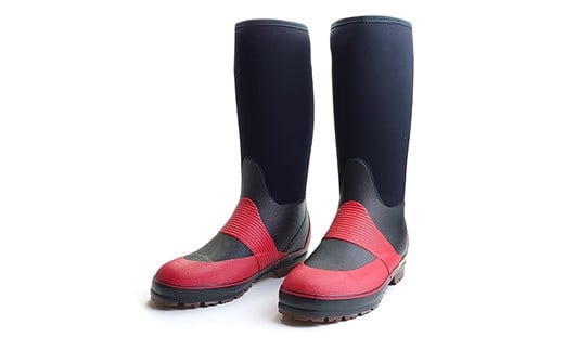 ウォームブーツHG ブラック×レッド 28.0cm 手作り | 長靴 長ぐつ ラジアル底 ネオプレン素材 防寒 保温 真冬 釣り スキー場 雪寒地作業