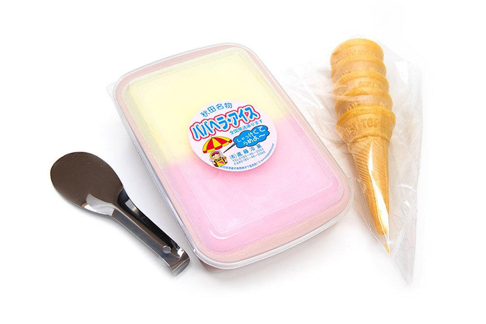 ババヘラ・メロンバラ盛りカップ＆タッパアイスセット【進藤冷菓】 ご当地アイス