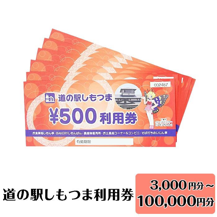 【ふるさと納税】道の駅しもつま利用券（3,000円分 ~ 100,000円分）【金額から選べる】【利用券 下妻市 道の駅 チケット 食事券 農産物直売所 お土産 道の駅しもつま】