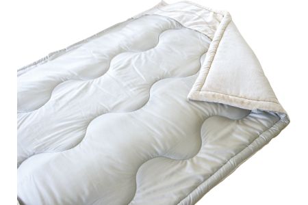 ダイアナ掛け布団 シングル(中綿・英国羊毛100%/襟と内側・綿ボア/表面テンセル100%) [0011]