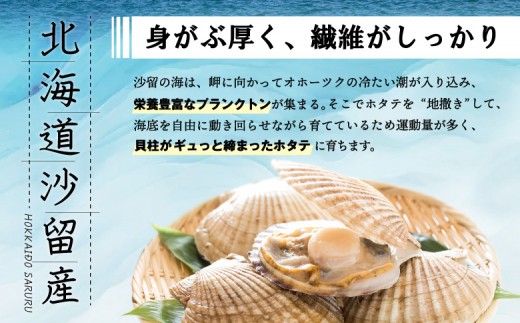【お手頃サイズ】オホーツク産ホタテ玉冷1kg（約60～80玉入り）